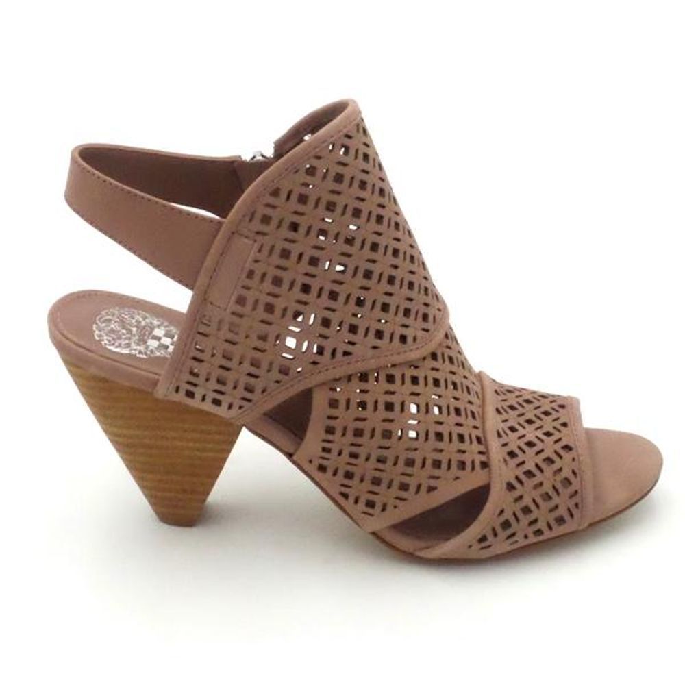 Vince Camuto Dusty Rose Laser-Cut Slingback Sandals